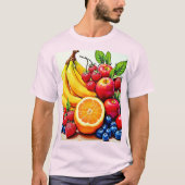 Lebhaftes frisches Obst T-Shirt (Vorderseite)