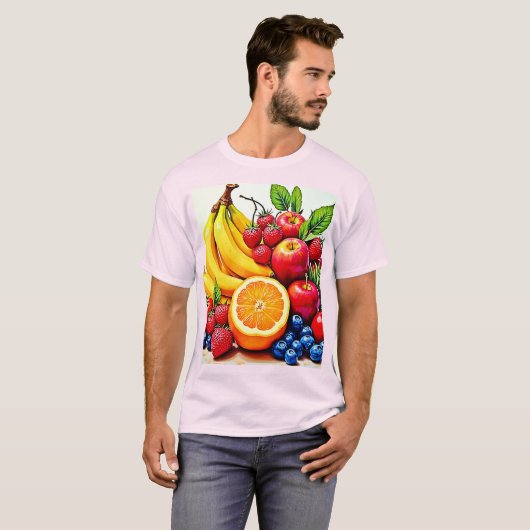 Lebhaftes frisches Obst T-Shirt (Vorne ganz)