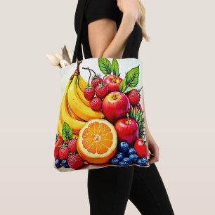 Lebhaftes frisches Obst Tasche