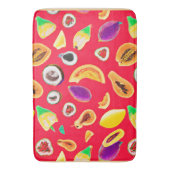 Lebhaftes Fruchtigkeit Delight Pattern Badematte (Vorderseite Vertikal)