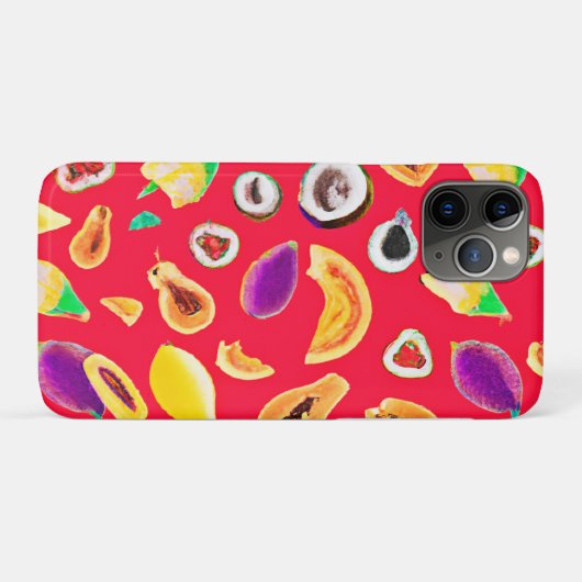 Lebhaftes Fruchtigkeit Delight Pattern Case-Mate iPhone Hülle (Rückseite (Horizontal))