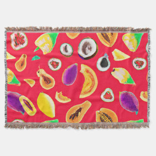Lebhaftes Fruchtigkeit Delight Pattern Decke