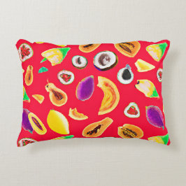 Lebhaftes Fruchtigkeit Delight Pattern Dekokissen