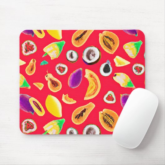Lebhaftes Fruchtigkeit Delight Pattern Mousepad (Mit Mouse)