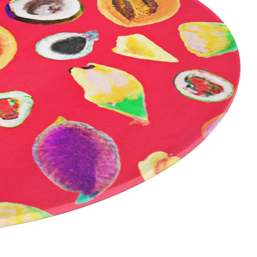 Lebhaftes Fruchtigkeit Delight Pattern Schneidebrett (Ecke)