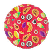 Lebhaftes Fruchtigkeit Delight Pattern Schneidebrett (Vorderseite)