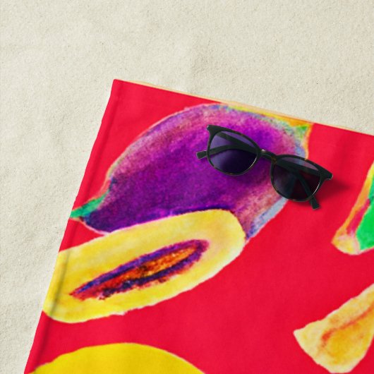 Lebhaftes Fruchtigkeit Delight Pattern Strandtuch (Beispiel)