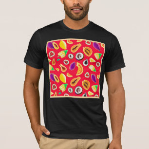 Lebhaftes Fruchtigkeit Delight Pattern T-Shirt