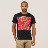 Lebhaftes Fruchtigkeit Delight Pattern T-Shirt (Vorne ganz)