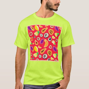 Lebhaftes Fruchtigkeit Delight Pattern T-Shirt
