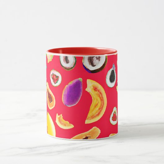 Lebhaftes Fruchtigkeit Delight Pattern Tasse (Zentrum)