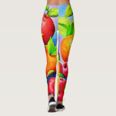 Lebhaftes Fruchtleben Leggings (Rückseite)
