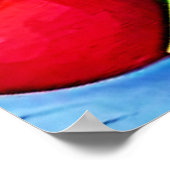 Lebhaftes Fruchtleben Poster (Ecke)