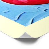 Lebhaftes Fruchtleben Poster (Ecke)