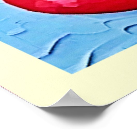 Lebhaftes Fruchtleben Poster (Ecke)