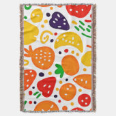 Lebhaftes Fruchtmuster Decke (Vorderseite Vertikal)