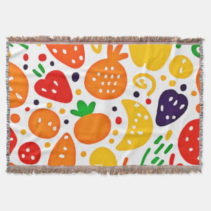 Lebhaftes Fruchtmuster Decke