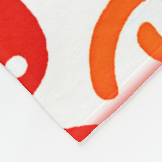 Lebhaftes Fruchtmuster Fleecedecke (Ecke)