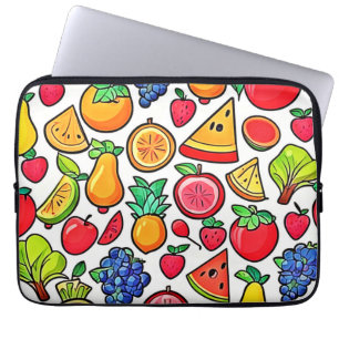 Lebhaftes Fruchtmuster Laptopschutzhülle
