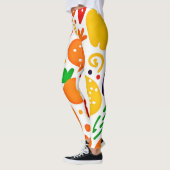 Lebhaftes Fruchtmuster Leggings (Links)