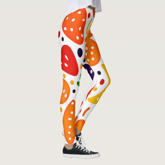 Lebhaftes Fruchtmuster Leggings (Rechts)