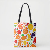 Lebhaftes Fruchtmuster Tasche (Vorderseite)
