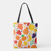 Lebhaftes Fruchtmuster Tasche (Rückseite)