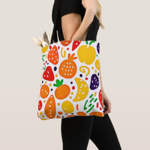 Lebhaftes Fruchtmuster Tasche