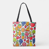 Lebhaftes Fruchtmuster Tasche (Rückseite)