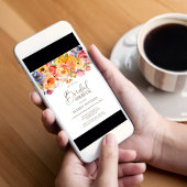 Lebhaftes Frühlingsfloral-Brautparty Einladung