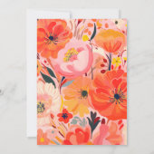 Lebhaftes Garden-Party Einladung (Rückseite)