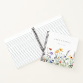 Lebhaftes Gästebuch für florale Hochzeiten in Wate Notizblock (Innenseite)