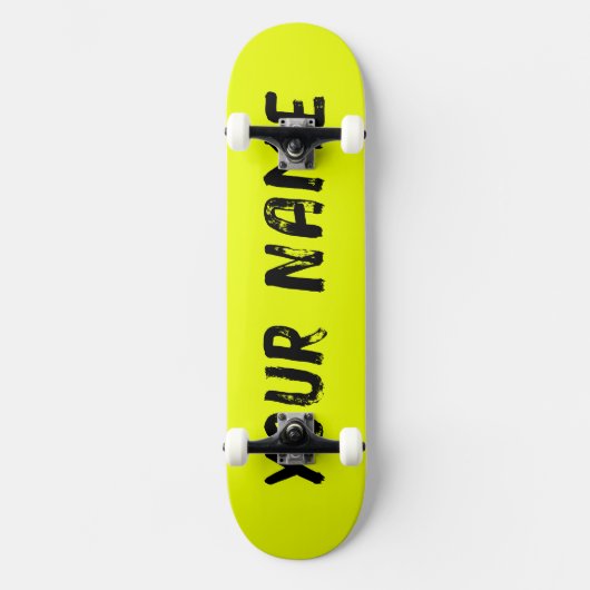 Lebhaftes Gelb Skateboard (Vorderseite)