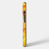 Lebhaftes gelbes Blatt anpassbar Case-Mate iPhone Hülle (Rückseite / Links)