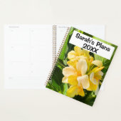 Lebhaftes, gelbes Blume-Foto mit benutzerdefiniert Planer (Anzeige)