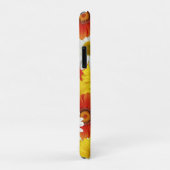 Lebhaftes gelbes und orangefarbenes Muster Case-Mate iPhone Hülle (Hinten/Rechts)