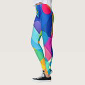Lebhaftes geometrisches Abstrakt Leggings (Links)