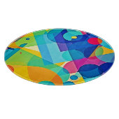 Lebhaftes geometrisches Abstrakt Schneidebrett (Ecke)