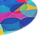 Lebhaftes geometrisches Abstrakt Schneidebrett (Ecke)