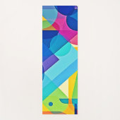 Lebhaftes geometrisches Abstrakt Yogamatte (Vorderseite)
