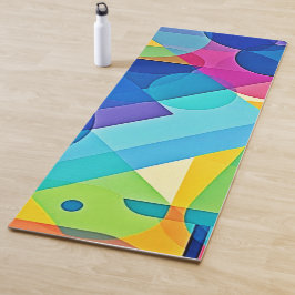 Lebhaftes geometrisches Abstrakt Yogamatte