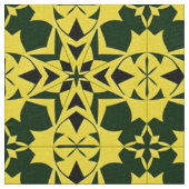 Lebhaftes geometrisches Blumendesign Stoff (Nahaufnahme)