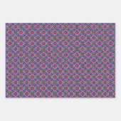 Lebhaftes geometrisches Dekorationsmuster Geschenkpapier Set (Vorderseite 2)