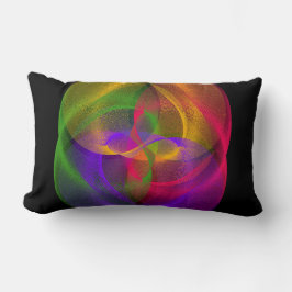 Lebhaftes geometrisches Glossy-Kissen Lendenkissen