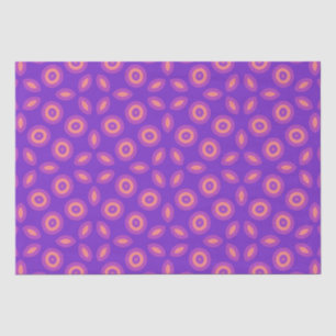 Lebhaftes geometrisches Muster im Lila und koralle Seidenpapier