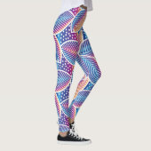 Lebhaftes geometrisches Muster Leggings (Rechts)