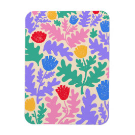 Lebhaftes geometrisches Muster Magnet