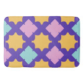 Lebhaftes geometrisches Muster mit hellen Farben Badematte (Vorderseite)