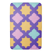 Lebhaftes geometrisches Muster mit hellen Farben Badematte (Vorderseite Vertikal)