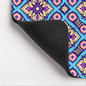 Lebhaftes geometrisches Muster Mousepad (Ecke)